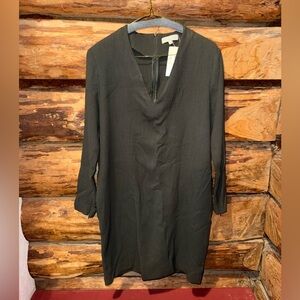 Elegant Green V-Neck Antonelli Firenze Tunic/Dress